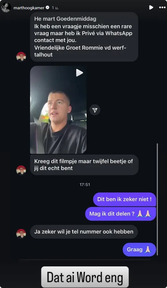 Bron: Instagram Mart Hoogkamer