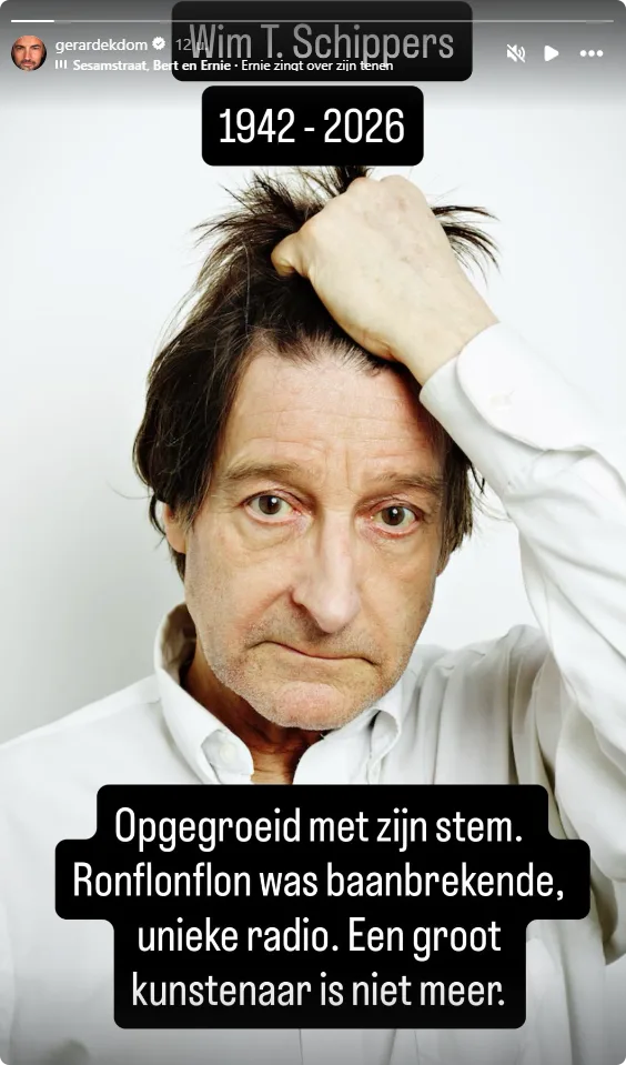 Bron: Instagram Gerard Ekdom