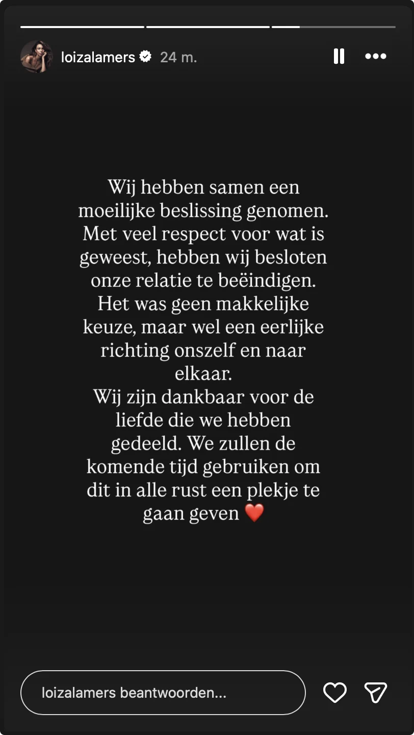 Bron via Instagram: @Loiza Lamers