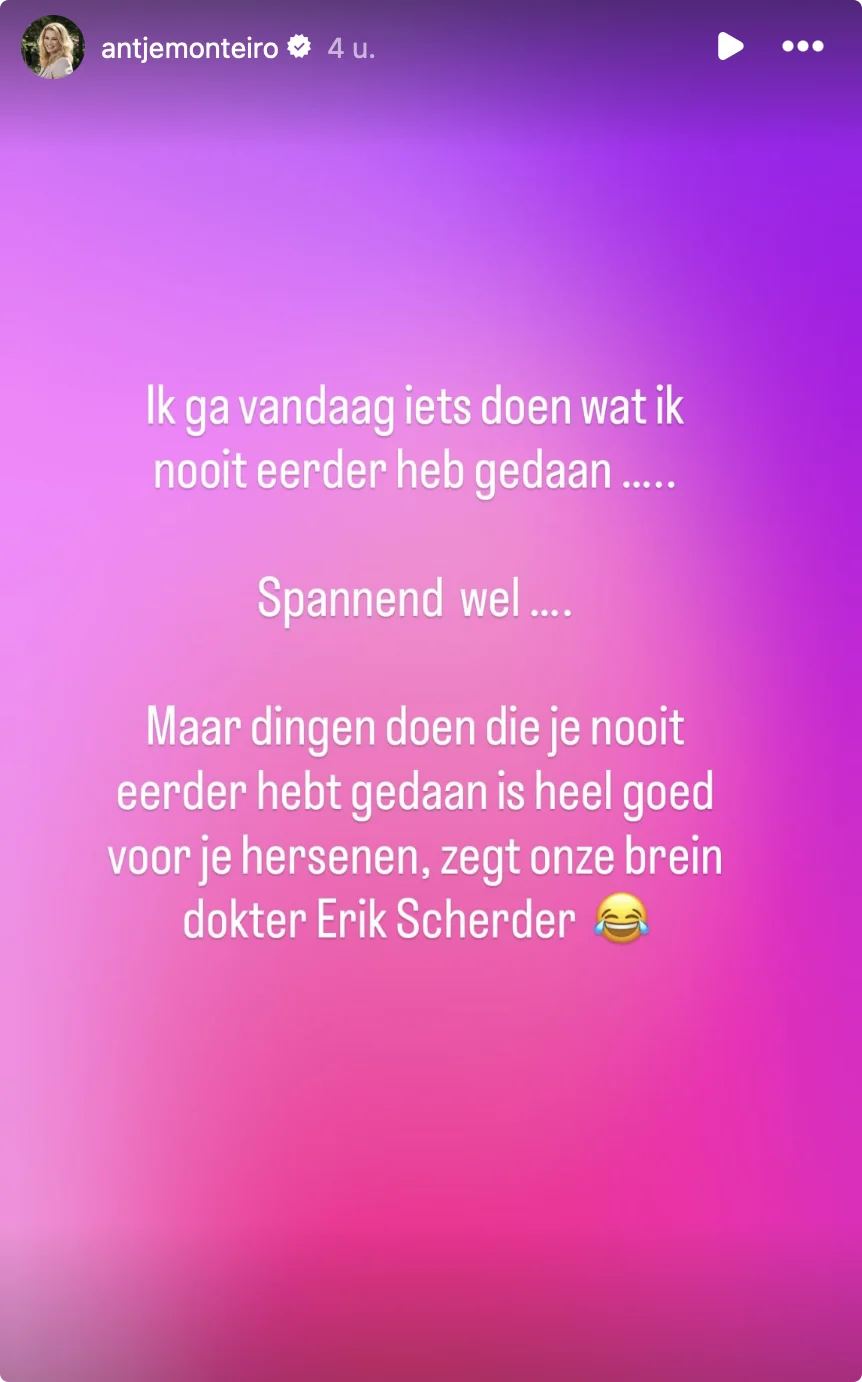 Bron: Antje op Instagram.