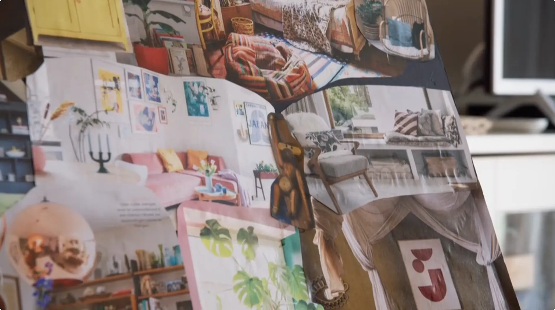 Het moodboard is lekker kleurrijk - Bron: RTL