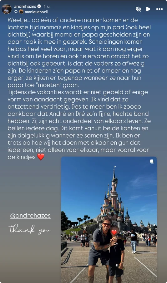 Bron: André Hazes op Instagram.
