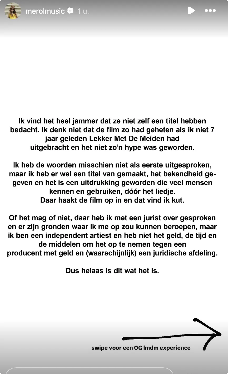 Bron: Instagram Merol. 