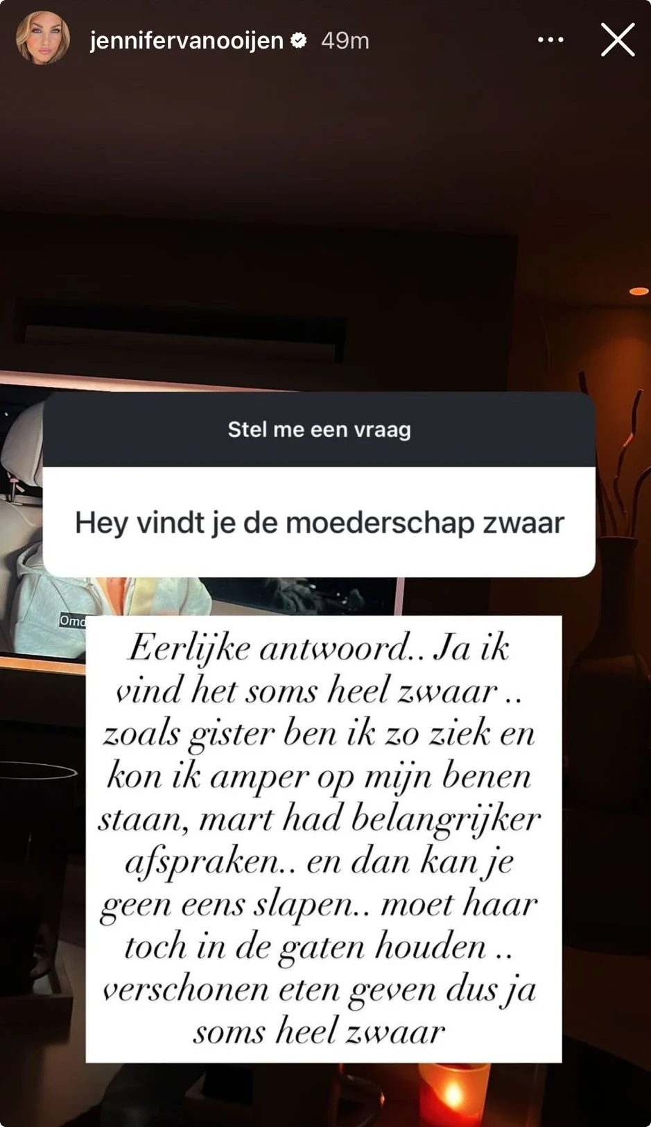 Bron: Instagram Jennifer van Ooijen