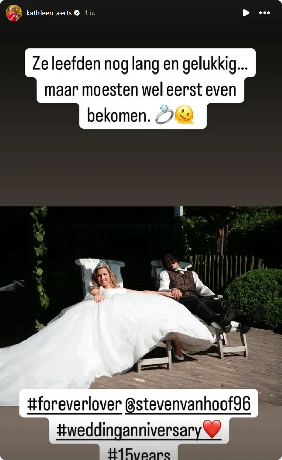 Bron: Instagram Kathleen Aerts.