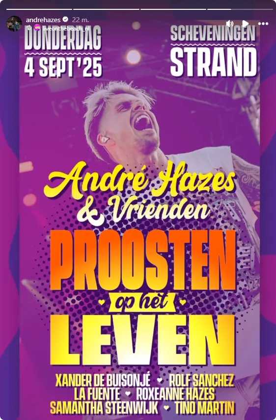 Bron: Instagram André Hazes.