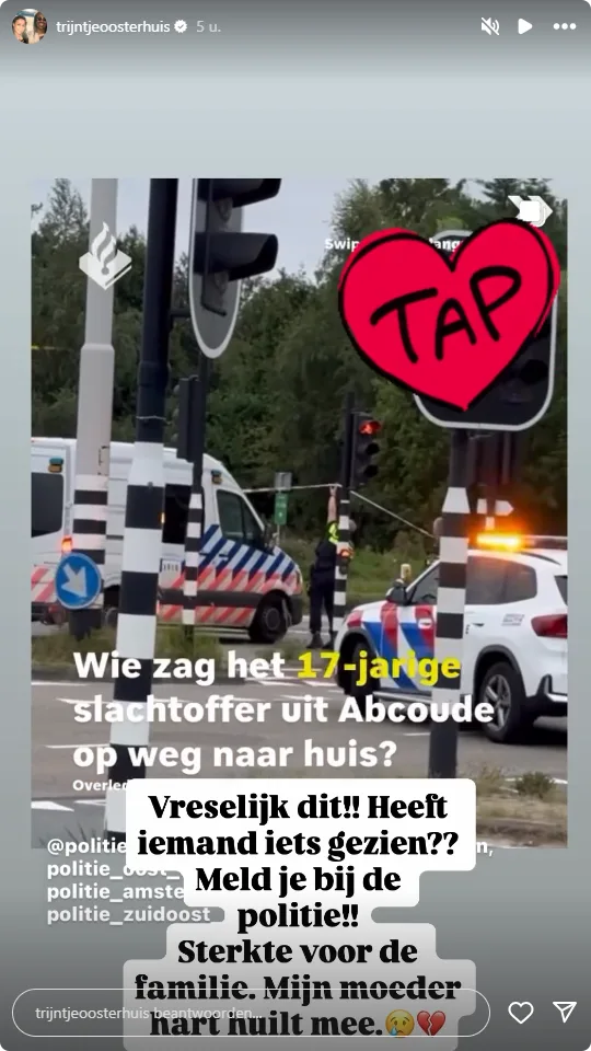 Bron: Trijntje Oosterhuis op Instagram.