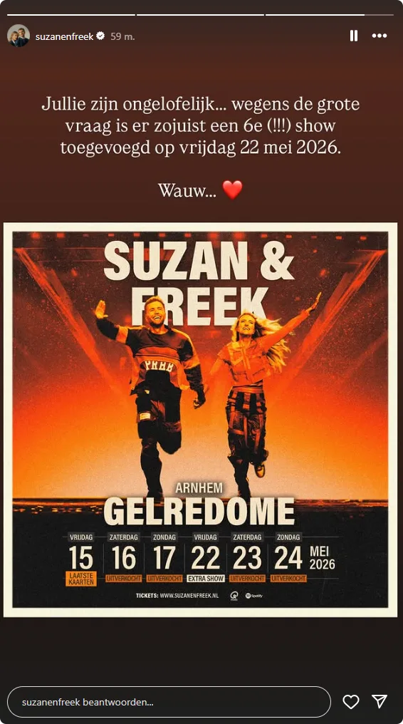 Bron: Instagram Suzan & Freek
