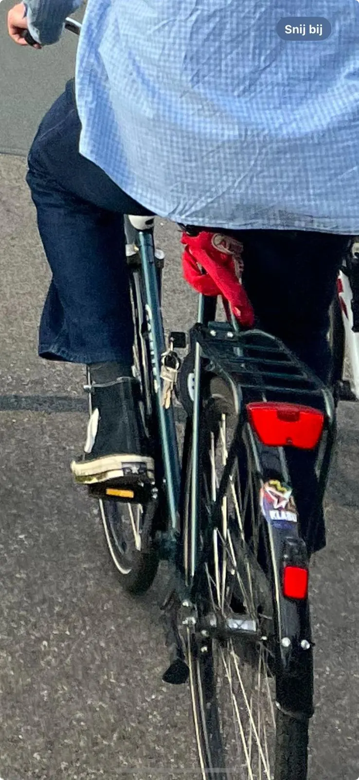 De fiets van de vermiste Sam.