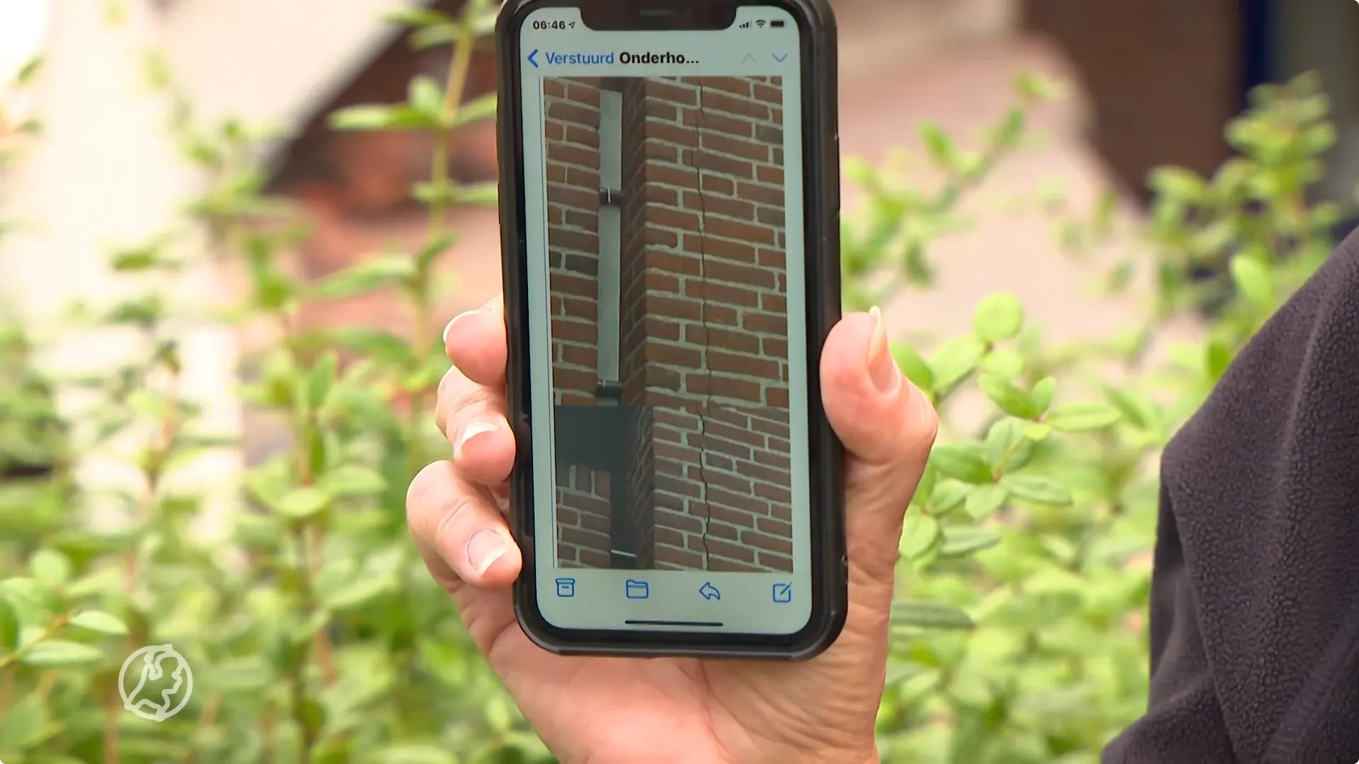 Foto scheuren muren Oudenbosch bewoner bewijs