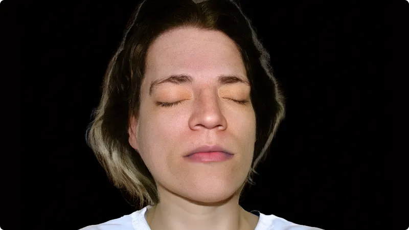 Met behulp van AI geretoucheerde foto van het slachtoffer. Beeld: Politie