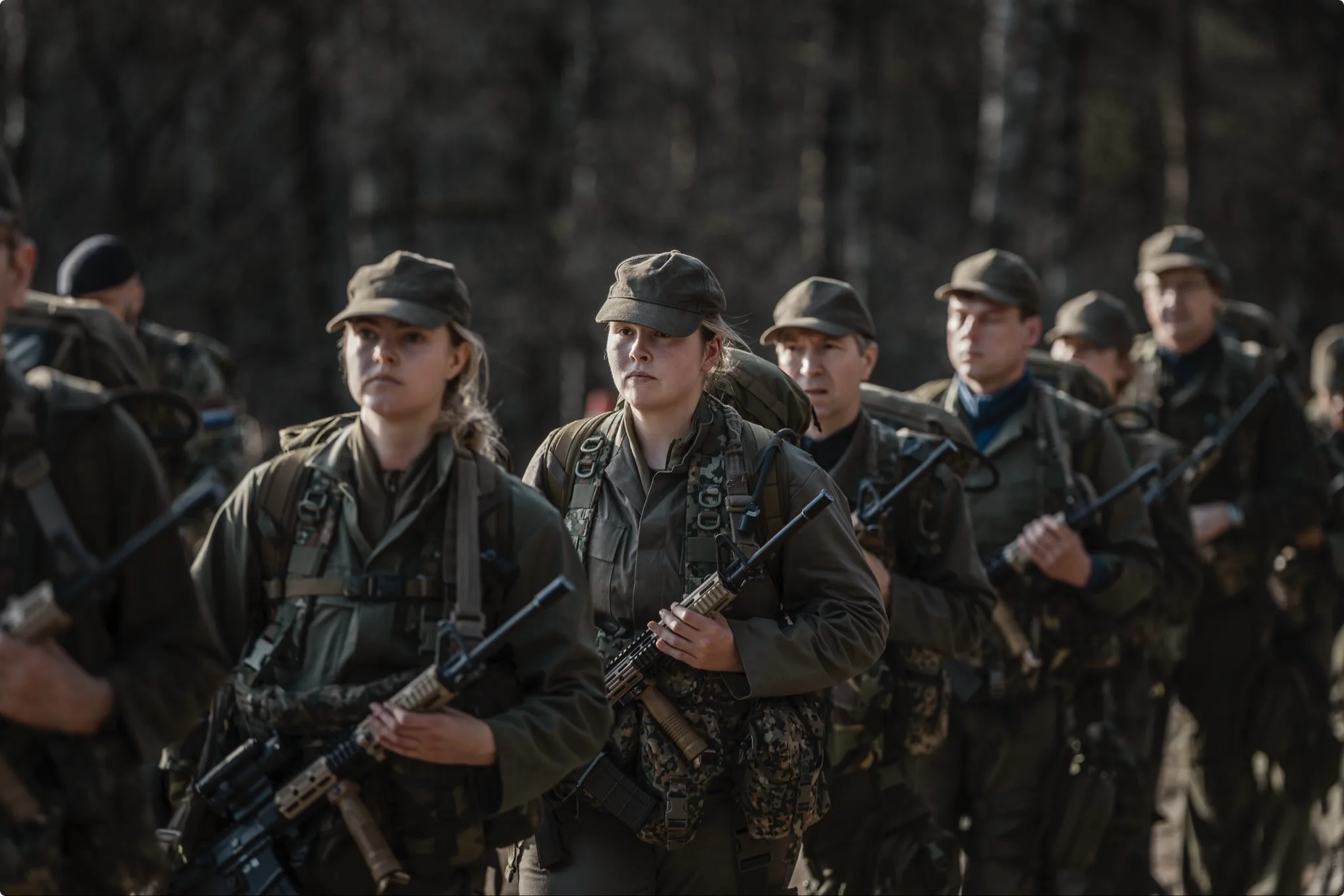 Amalia samen met andere studenten