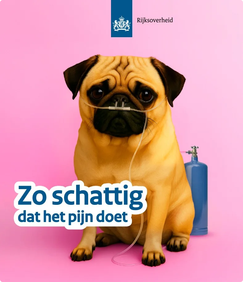 Foto van de campagne van het ministerie. Beeld: Ministerie LVVN