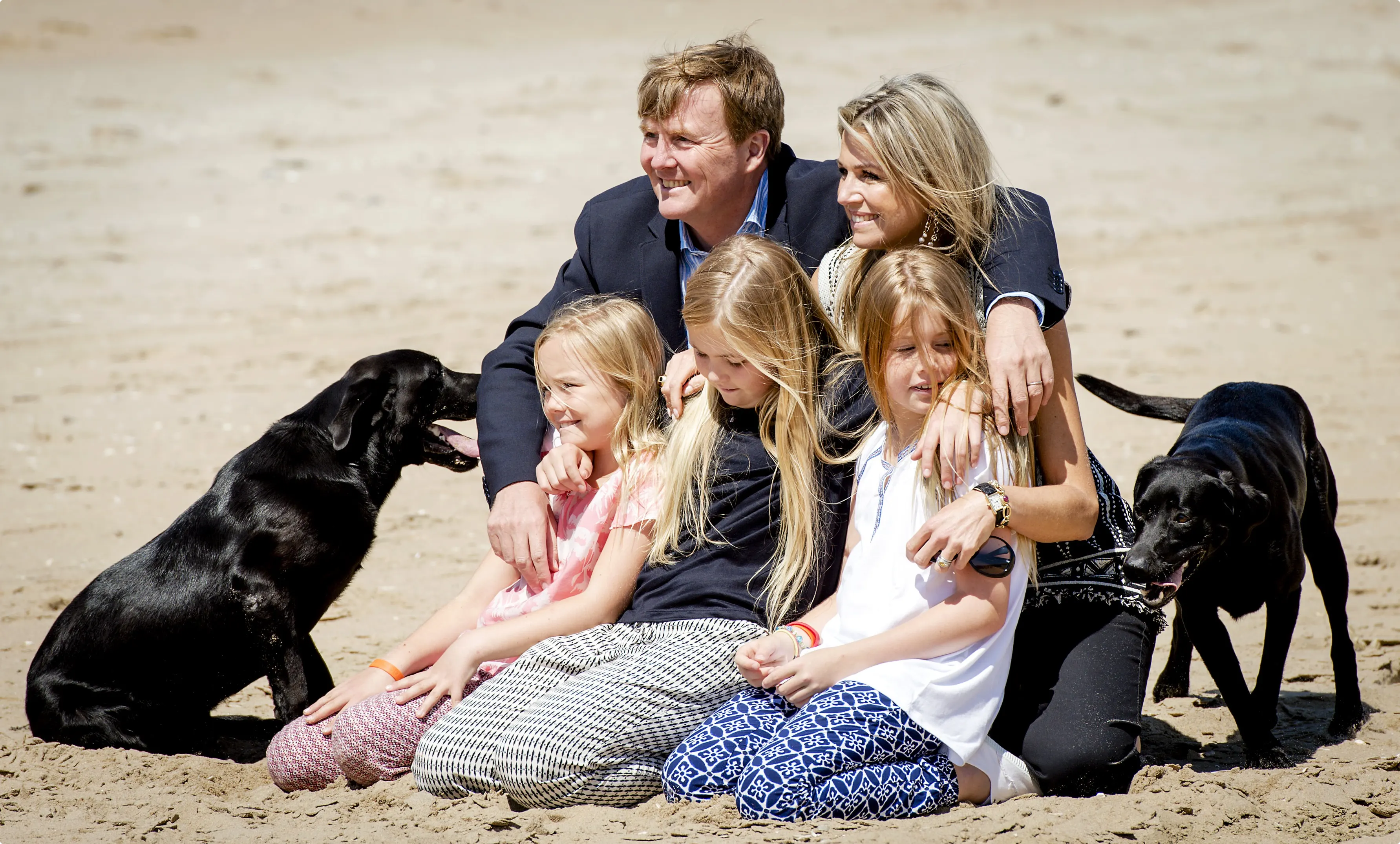 Koninklijke familie poseert voor jaarlijkse fotosessie in 2015. Foto: ANP