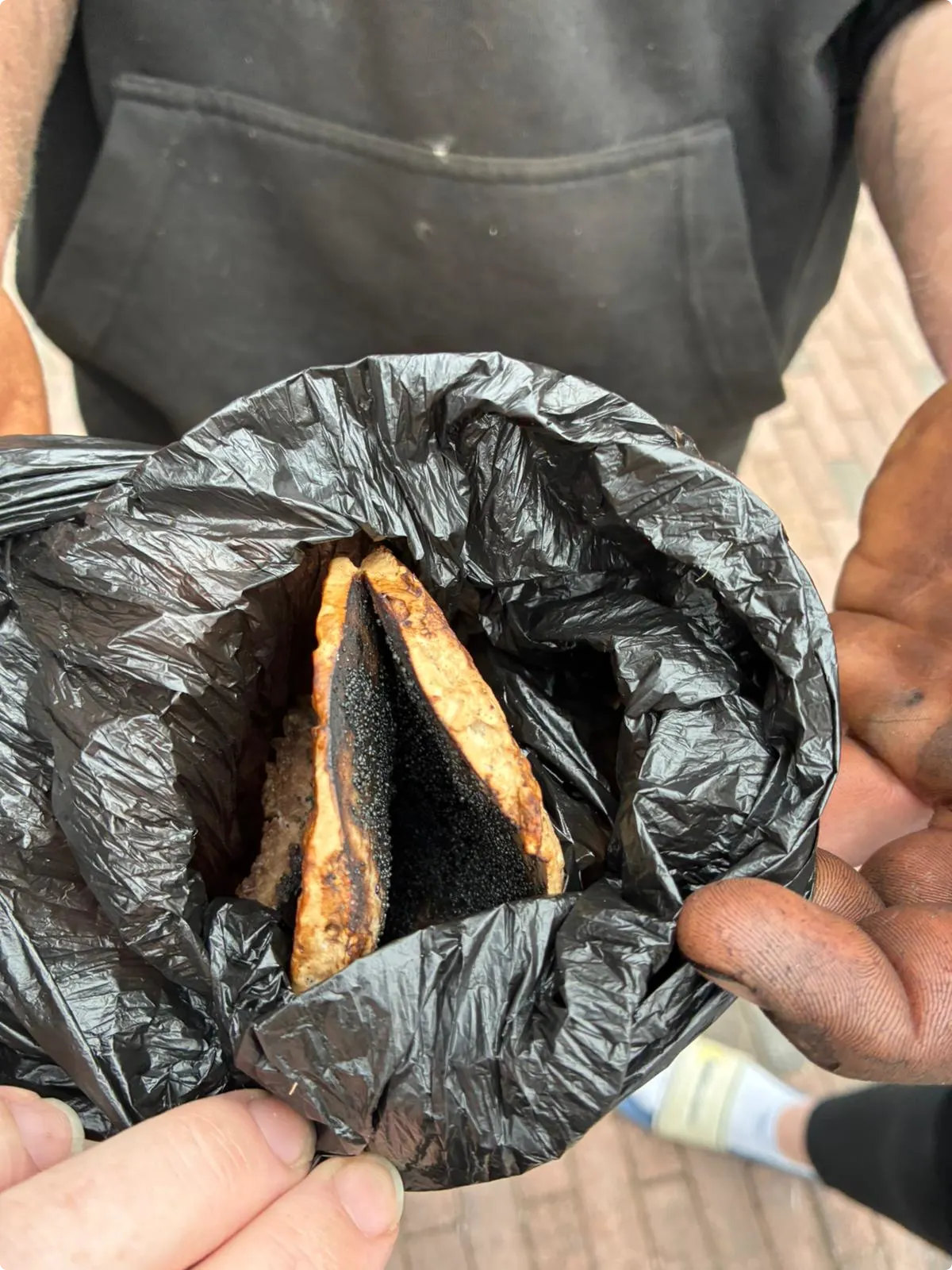 Het gevonden stuk vlees. Beeld: Buurbewoners Bergentheim