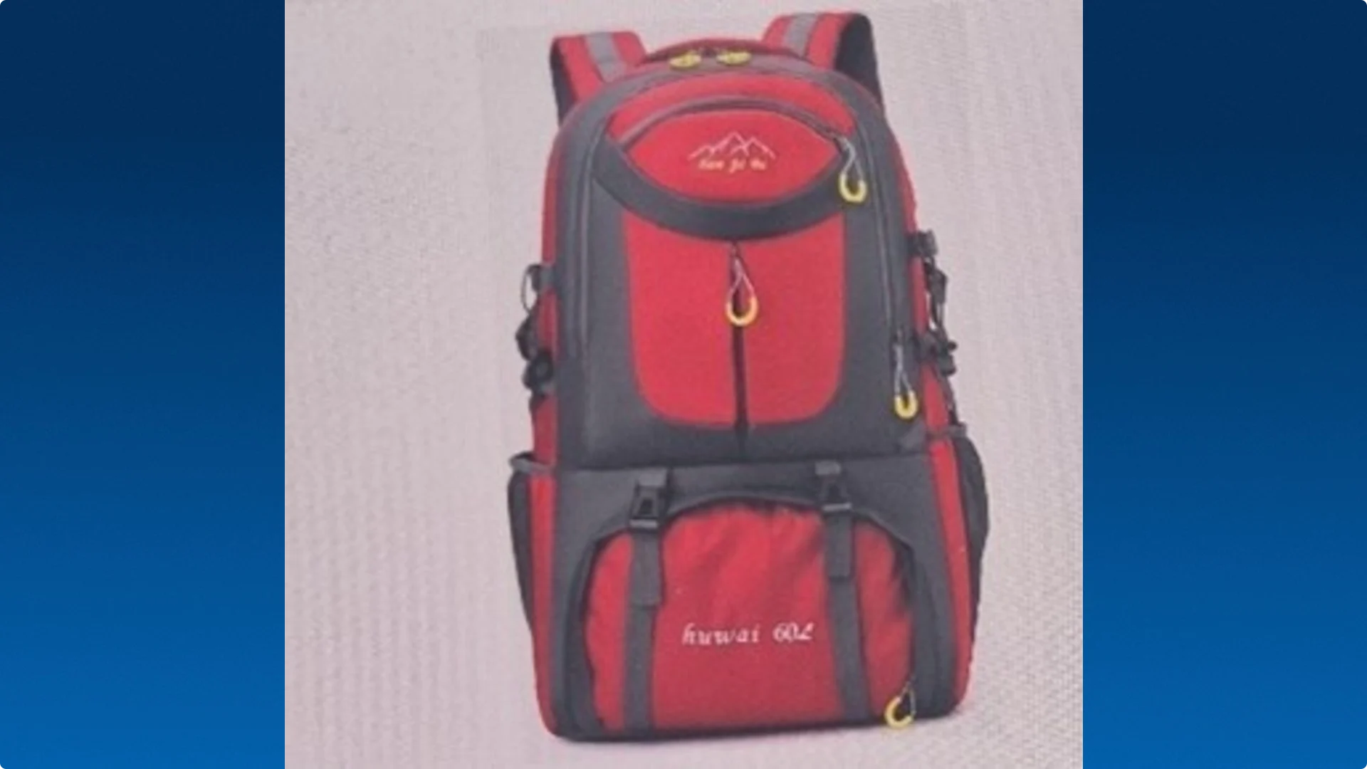 Rugzak van Maxim. Beeld: Politie
