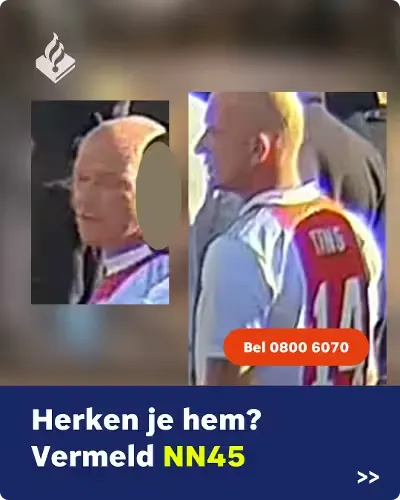 Verdachte NN45. Bron: politie.