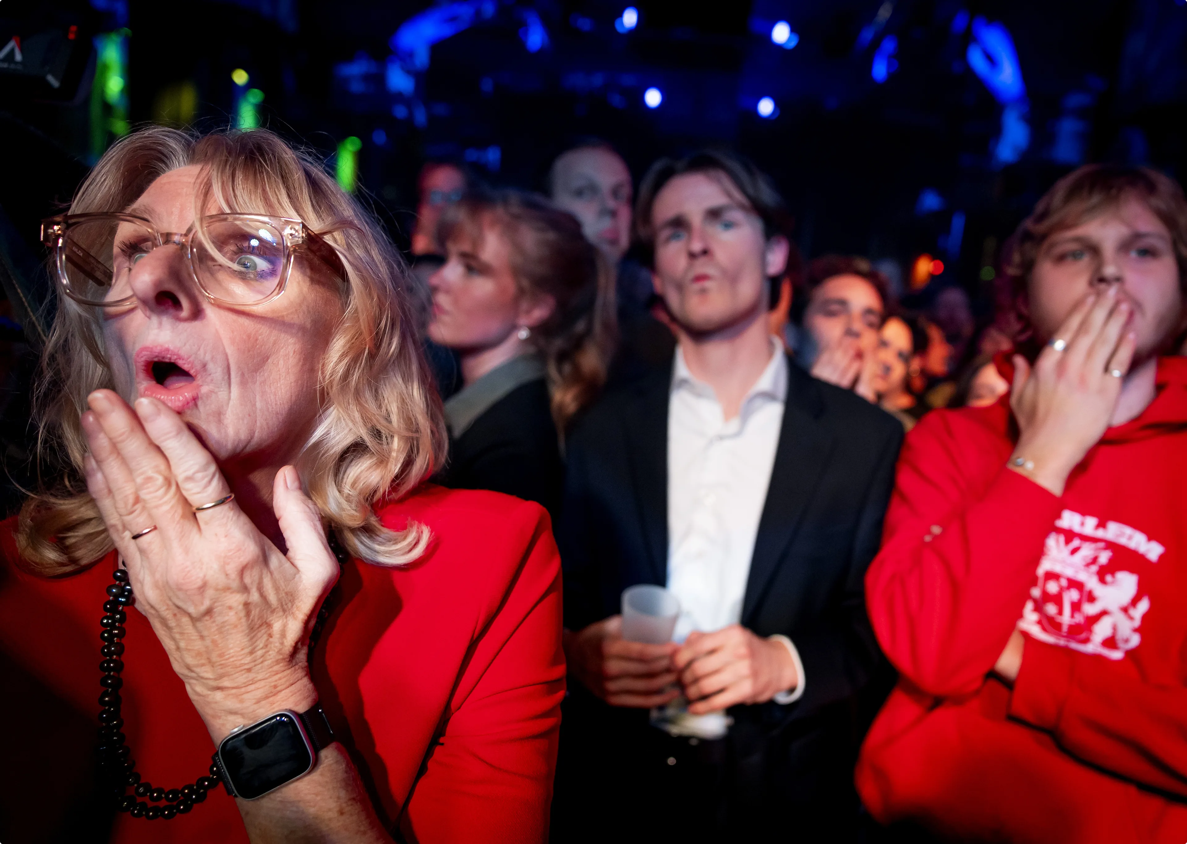 Geschokte reacties bij GroenLinks-PvdA op verlies van 5 zetels. Beeld: ANP