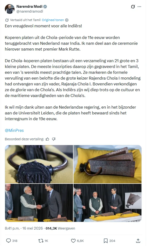 Vergissing of foutje op X? Modi noemt ineens Jetten ineens Mark Rutte.