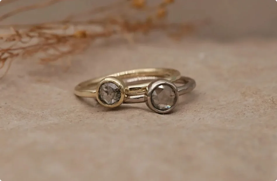 Ringen die Nicole gemaakt heeft