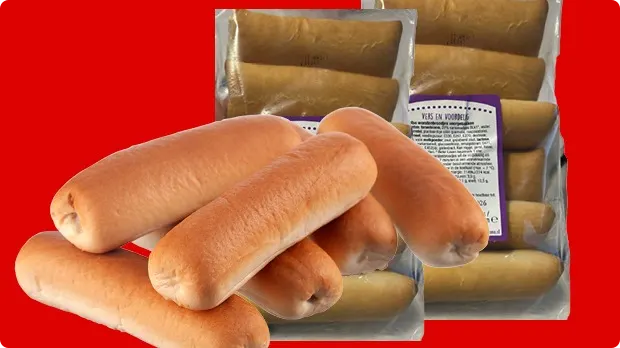 De worstenbroodjes waar het om gaat. Beeld: Boni