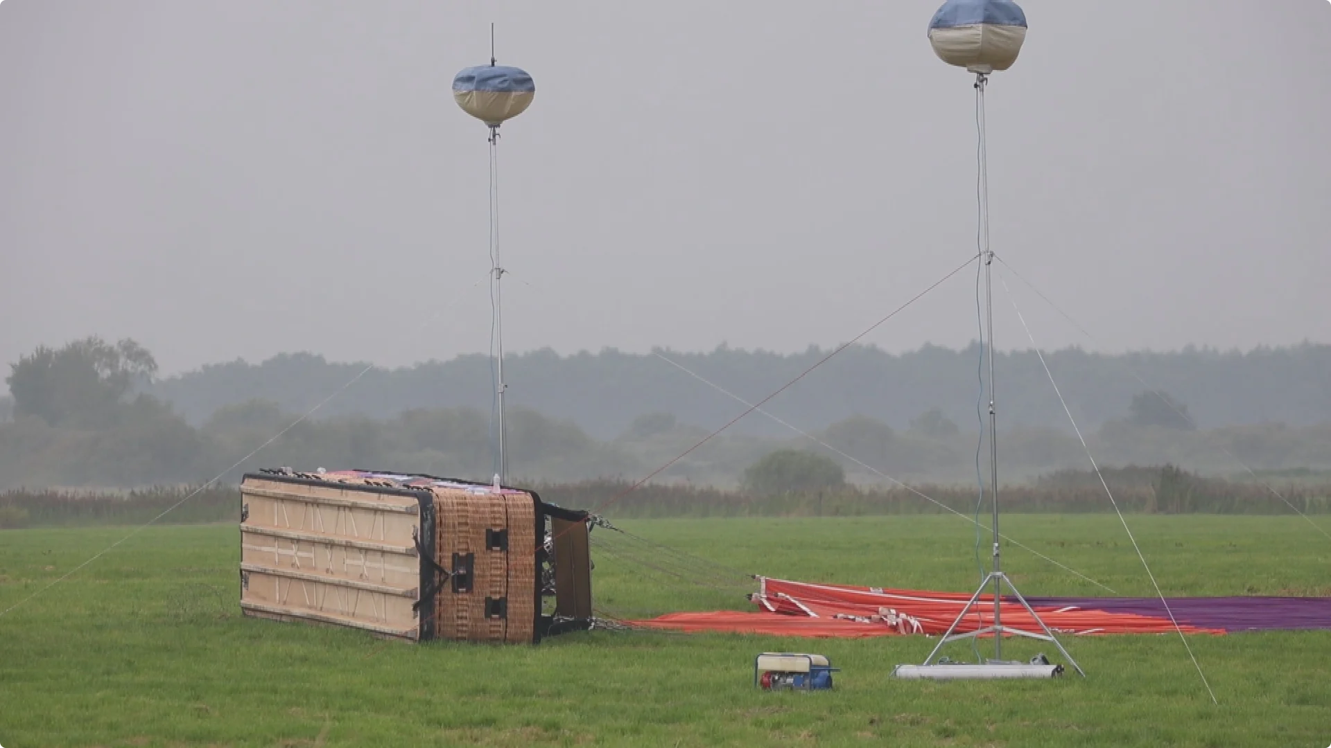Er wordt nog onderzoek gedaan op de plek waar de ballon is neergekomen. Beeld: CAMJO Media / Noormannen