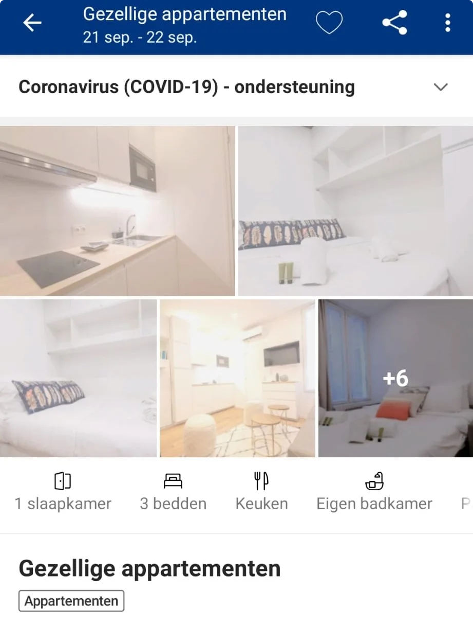 Huis van Daniel volgens booking.com