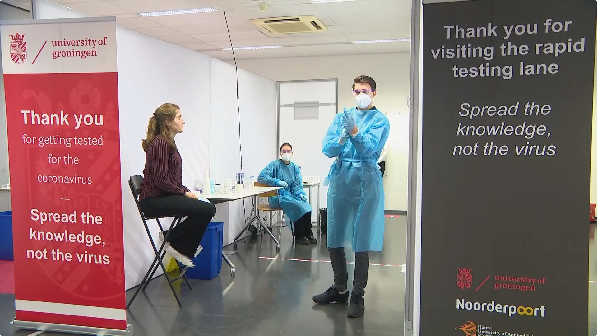 Pilot met sneltesten op mbo, hbo en universiteit in Groningen van start