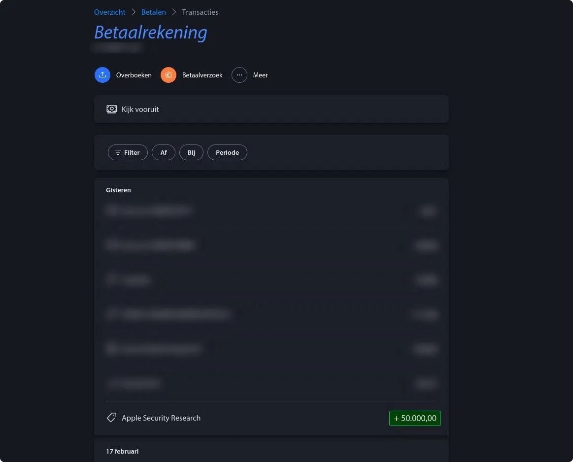 Sergen weet niet wat hij ziet als hij zijn rekeningoverzicht checkt
