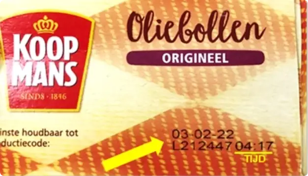 Koopmans bakmix oliebollen productiefout - Beeld: Koopmans