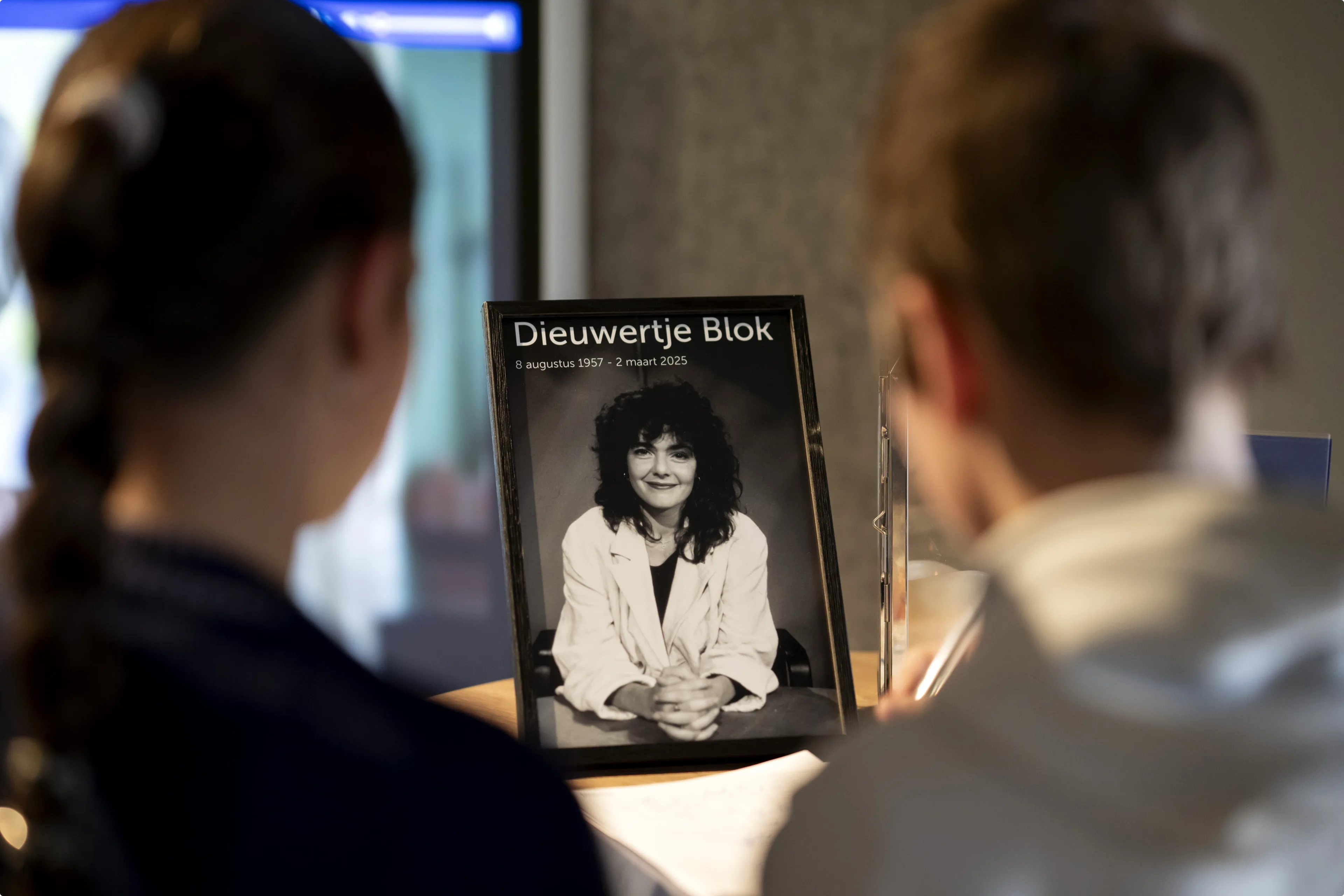 Condoleanceregister voor Dieuwertje Blok. Beeld: ANP