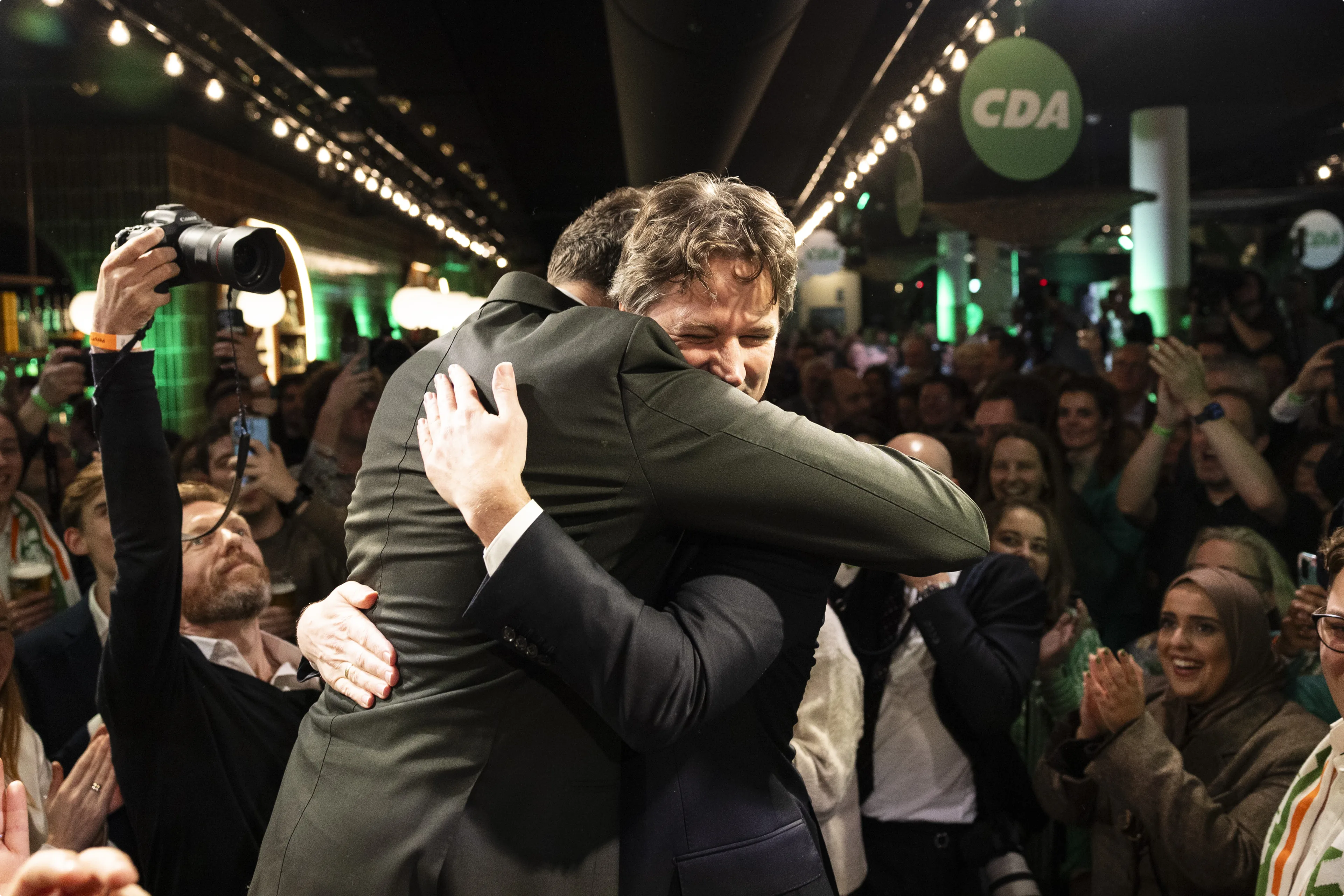 Bontenbal is 'ontzettend trots' met 19 zetels in de exitpolls. Beeld: ANP