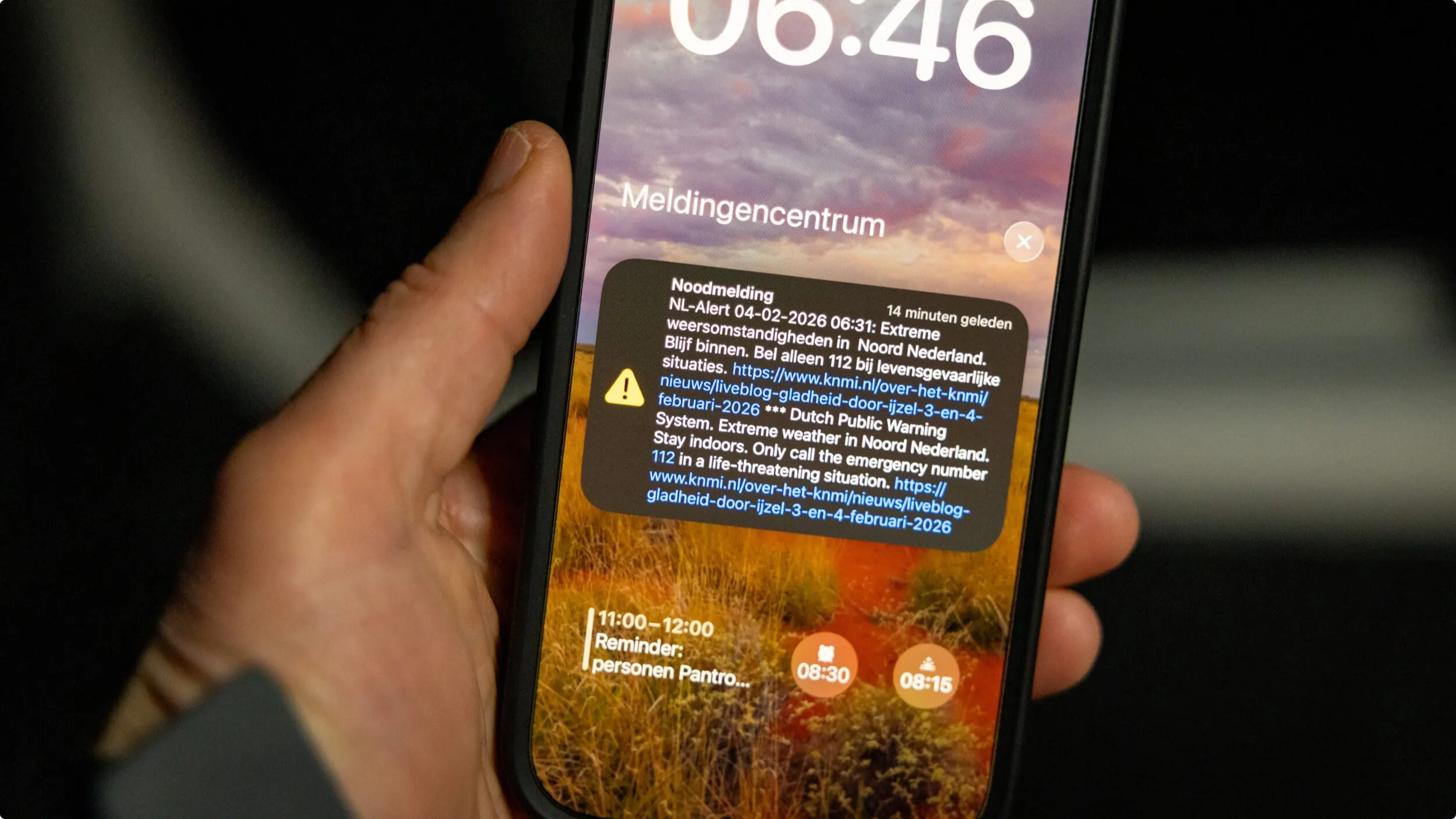 NL-Alert afgegeven. Beeld: CAMJO media