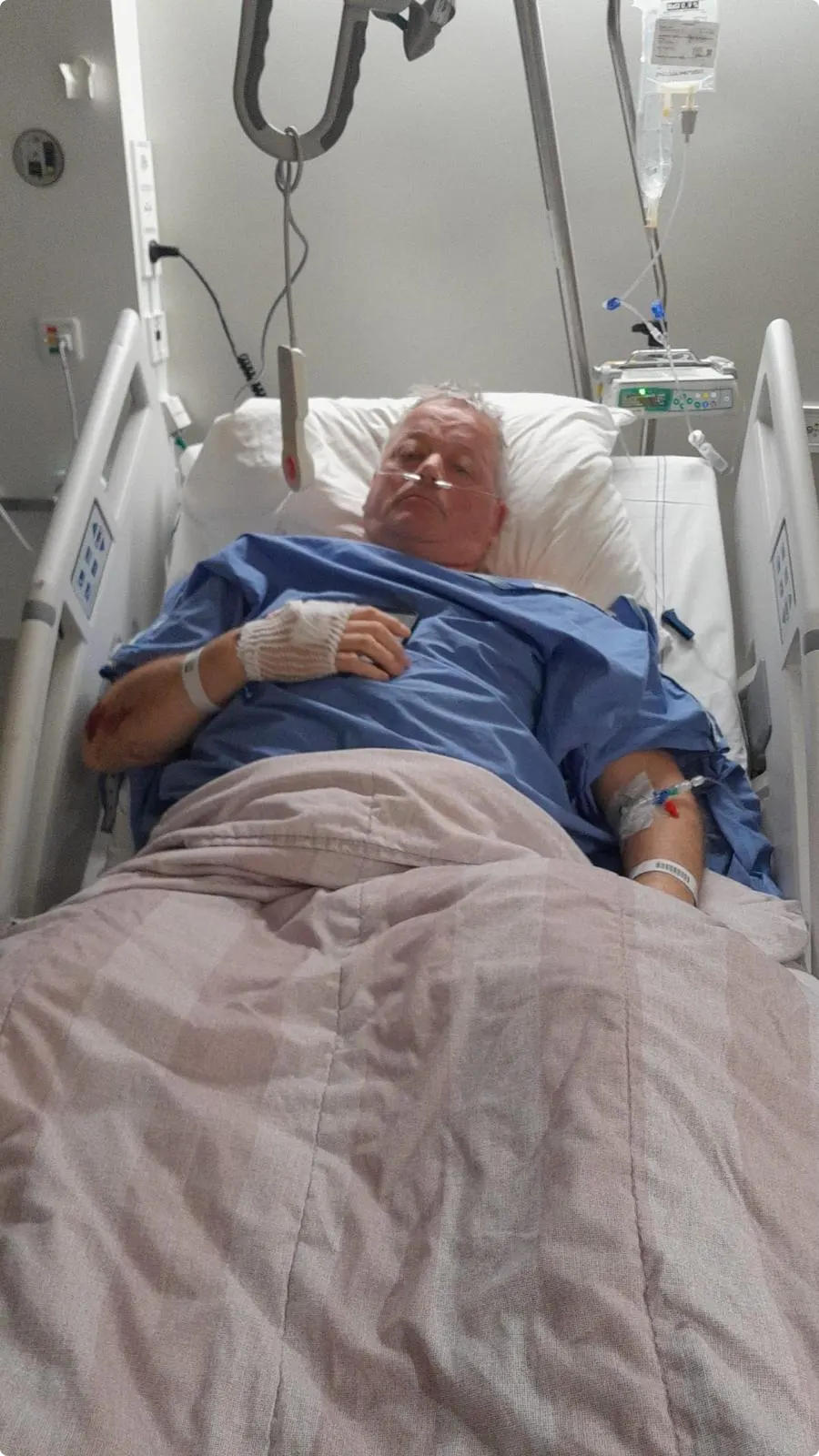 Jan na zijn ongeluk.