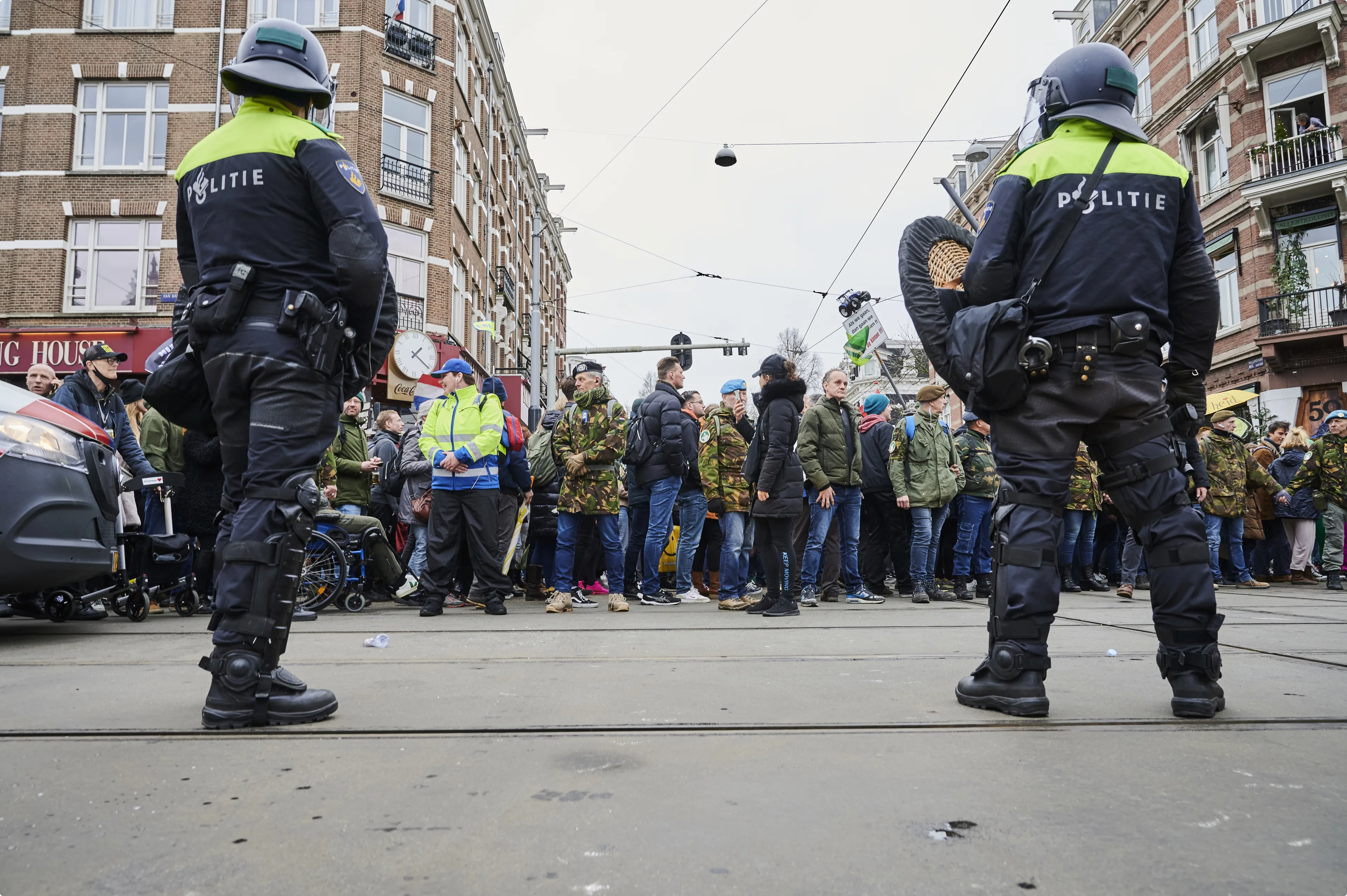 coronaprotest Amsterdam ANP