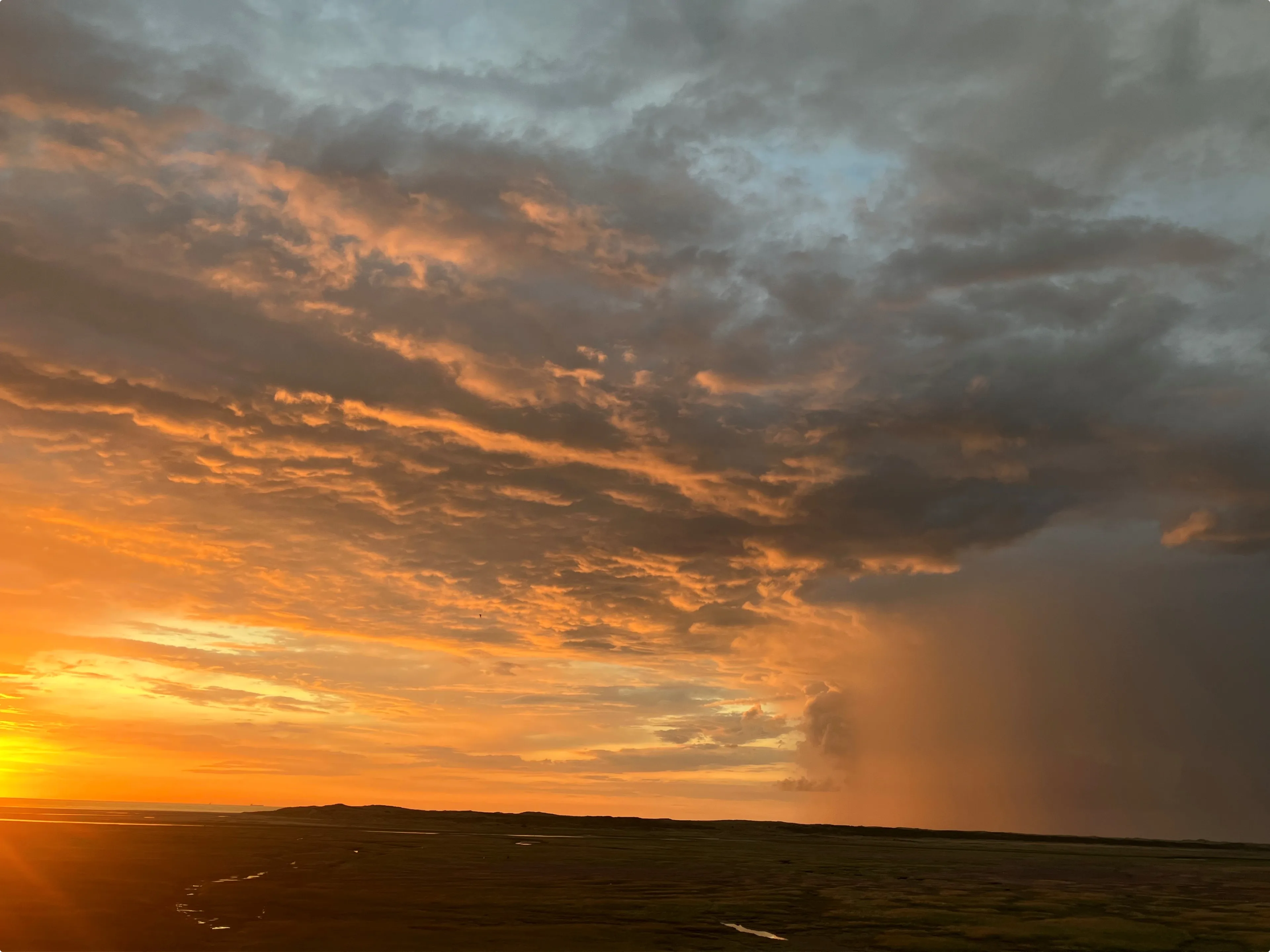 Mooie lucht op Texel, beeld: Jan Willem van Wendel