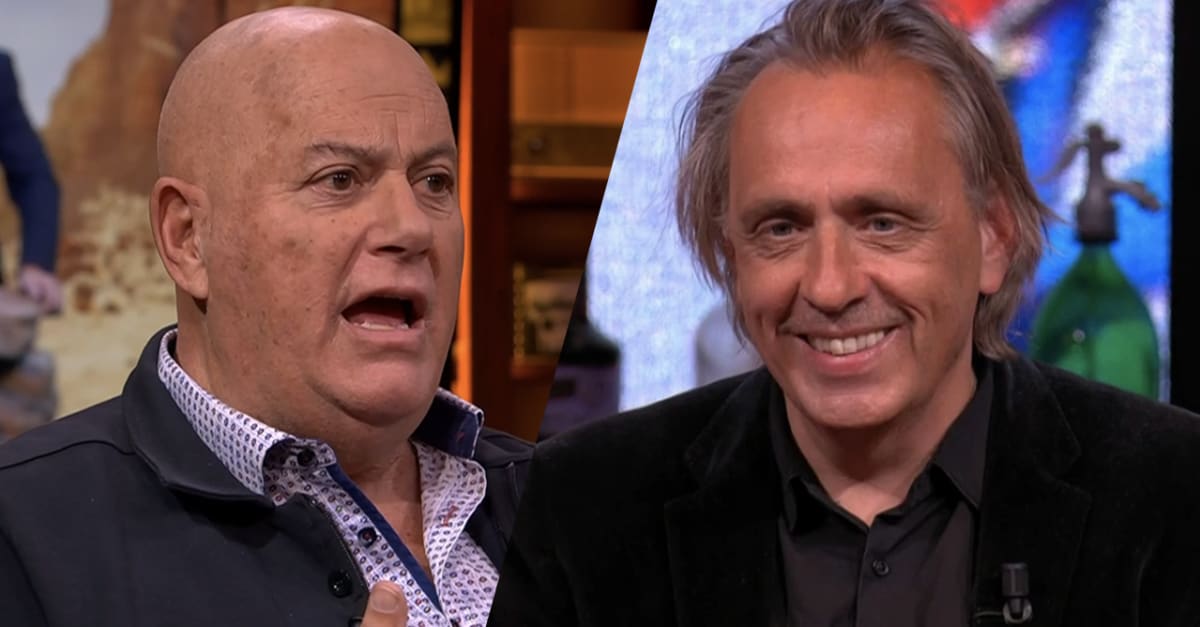 Jack van Gelder reageert zichtbaar geprikkeld op kritische column