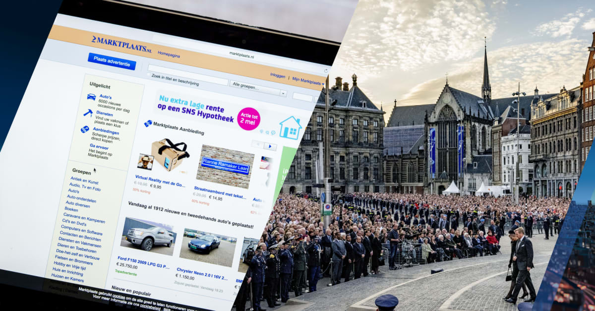 Gratis kaarten voor Dodenherdenking op Marktplaats aangeboden voor geld 