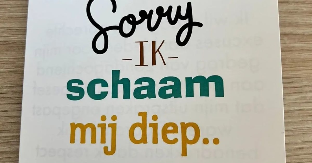 Politie krijgt bijzondere post na belediging: 'Ik schaam mij diep