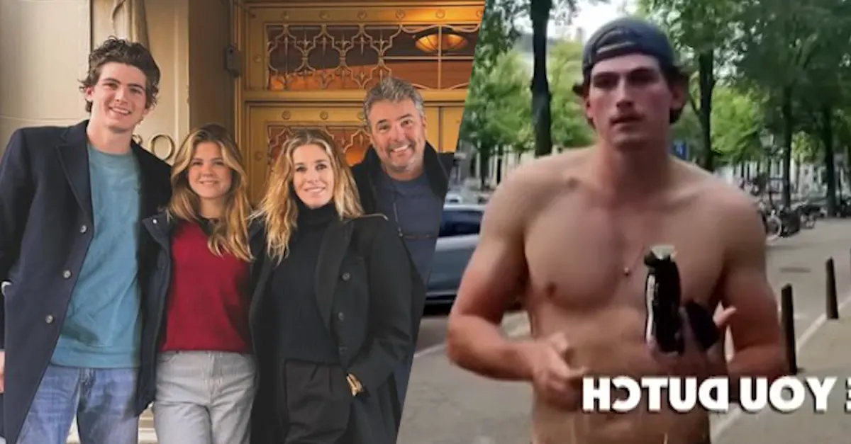 Zoon van Reinout Oerlemans gaat viral na straatinterview in Amsterdam: 'Wat is hij knap geworden!' | Shownieuws